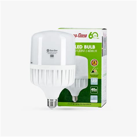 Bóng Đèn LED Bulb Trụ 40W Rạng Đông Lamp