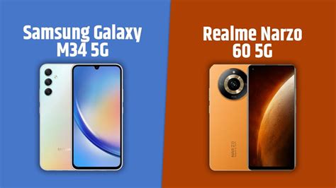 Samsung Galaxy M34 5g Vs Realme Narzo 60 5g Full Comparison Youtube