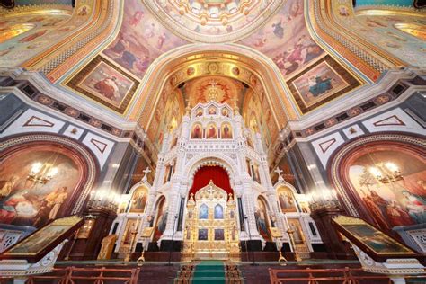 Altar Inside Cathedral Of Christ The Saviour Stock Photo - Image of ...