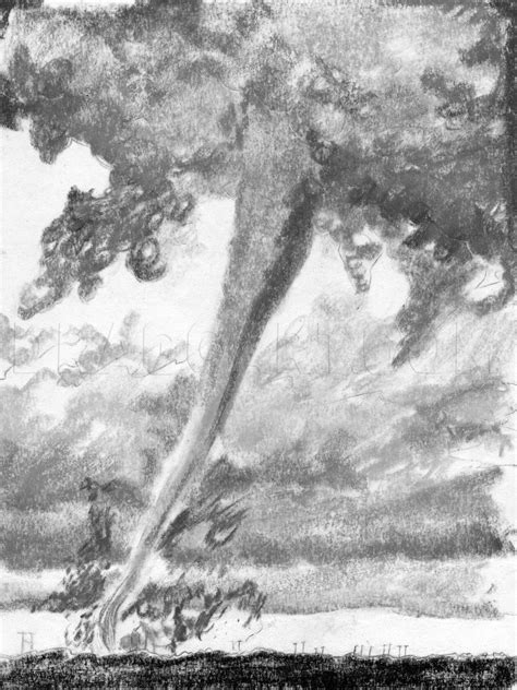 How To Draw A Realistic Tornado, Draw Realistic Tornadoes, Step by Step ...