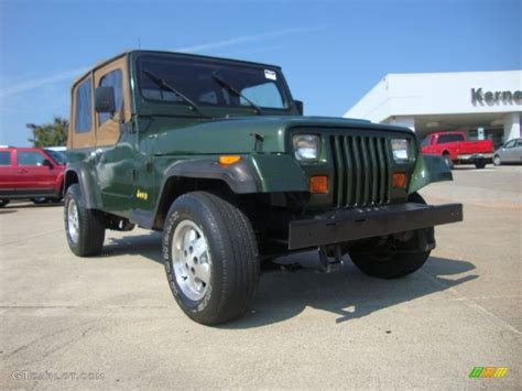 1995 Moss Green Pearl Jeep Wrangler S 4x4 53064401 Car Color Galleries