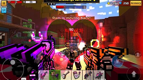 Pixel Gun 3d Valentine Weapons In Clan Siege Battle Youtube