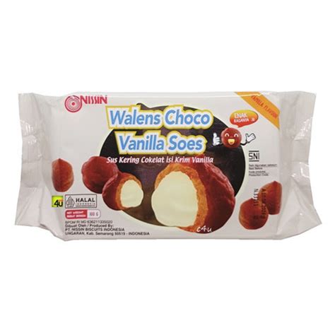 Walens Choco Soes 100gr Nissin Sus Kering Isi Krim Pasta Aneka Rasa