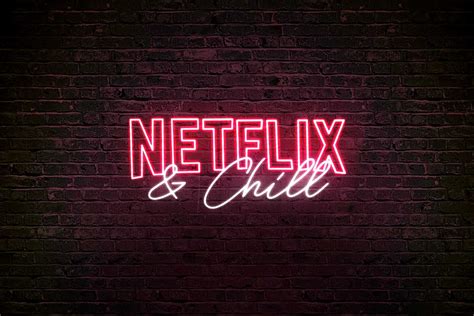 Néon LED Netflix and Chill Détente et relaxation assurées