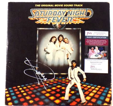 Bee Gees Barry Gibb Signed Autograph Saturday Night Fever Record Album Cover Jsa Ebay