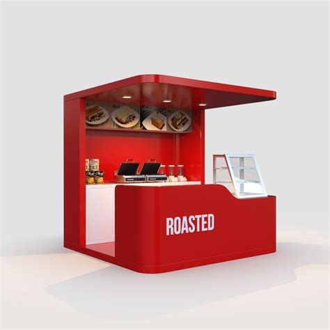 Booth 1 Roasted Food Kiosk 3d Model