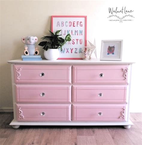 Girls dresser. | Dresser as nightstand, Girl dresser, Painted furniture