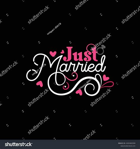 Just Married Tshirt Design Can Be Stock Vector (Royalty Free) 2202465599 | Shutterstock