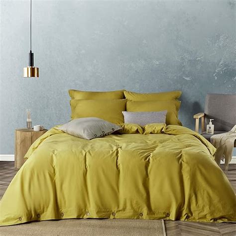 Amazon Jellymoni Washed Cotton Duvet Cover Set King Size