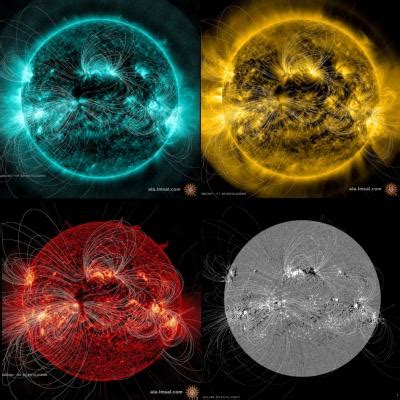 Sun S Magnetic Field Lines Visualized EurekAlert