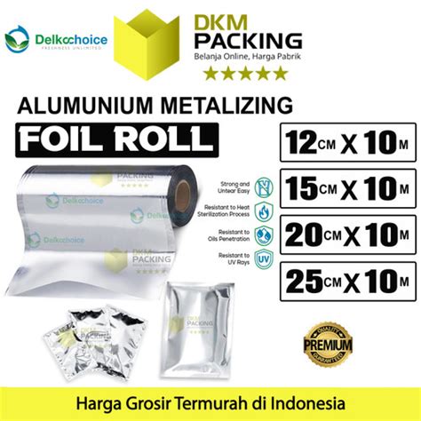 Jual Sachet Roll Alumunium Metalizing Foil Kemasan Saset Food Grade