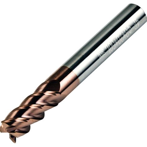 Flute Carbide End Mill For Stainless Mm Diameter Alticrn Coated