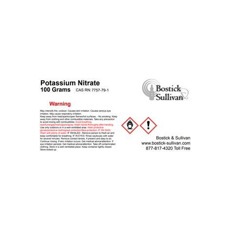 Potassium Nitrate Bostick And Sullivan