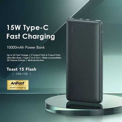 Toast Flash Mah Fast Charging Power Bank