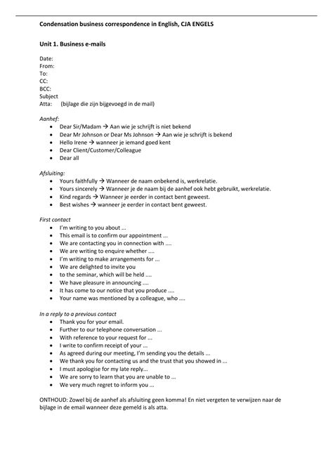 Engels Brief Schrijven En Grammatica Engels Stuvia Nl