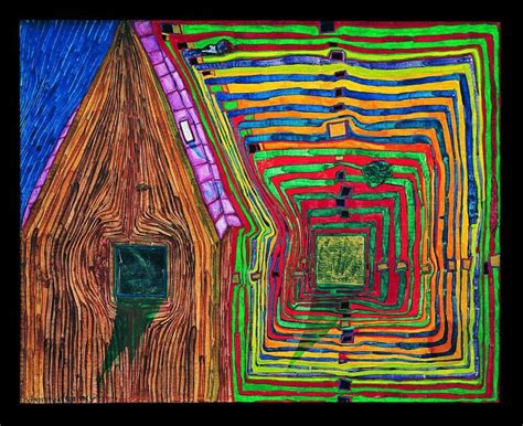 Friedensreich Hundertwasser 1963 The Neighbours Ii Spiral Sun And