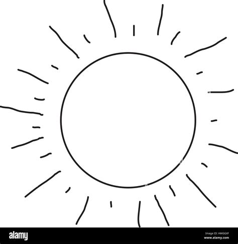 sun shape black  white stock  images alamy