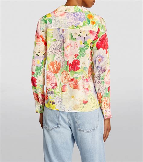 Alice Olivia Floral Eloise Blouse Harrods US