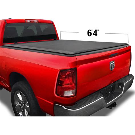 Soft Roll Up Truck Bed Tonneau Cover for 2002-2019 Dodge Ram 1500 (2019 ...