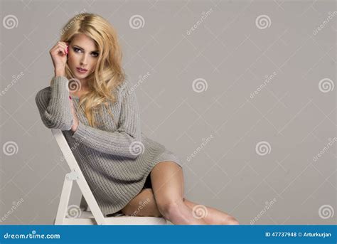 Sensual Beautiful Blonde Woman Stock Photo Image Of Happy Healthy