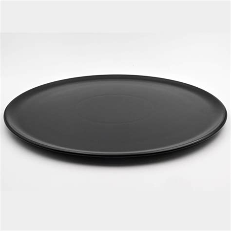 Assiette Cm Noire Mat Mascaron