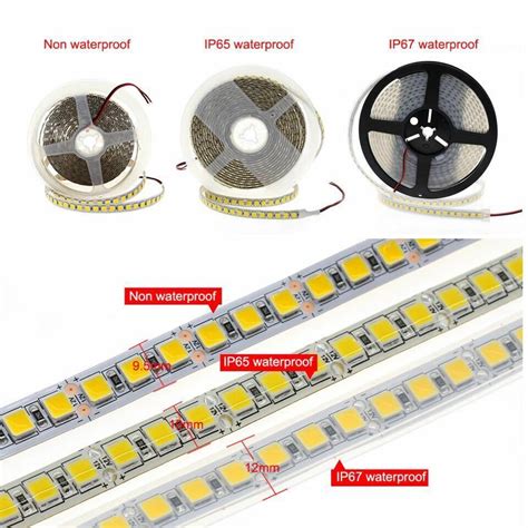 Waterproof Led Strip Light 5054 Smd 120leds M Flexible Led Tape Lamp Dc 12v 24v Ebay