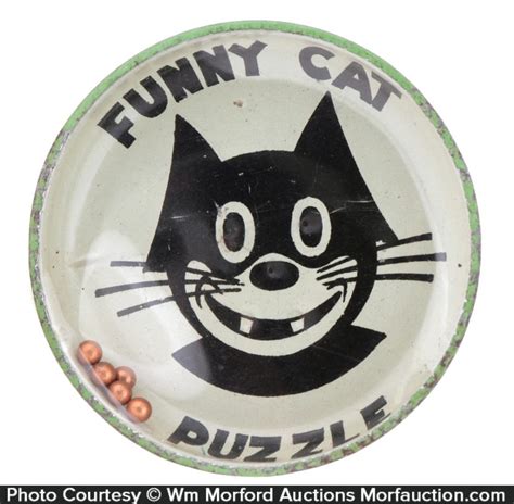 Funny Cat Puzzle • Antique Advertising