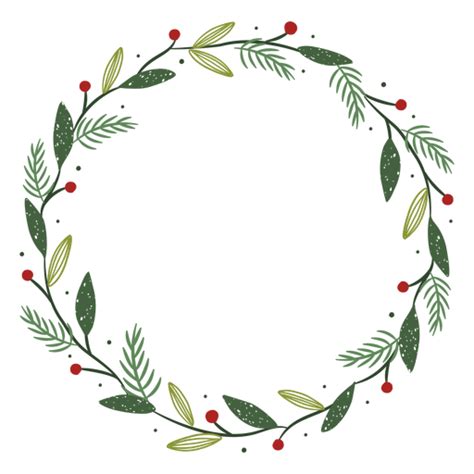 Ilustración de decoración de corona de Navidad Descargar PNG SVG