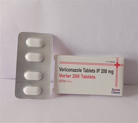 Voriconazole 200mg Vorier Tablets 3 X 1 X 4 Tablet At Best Price In