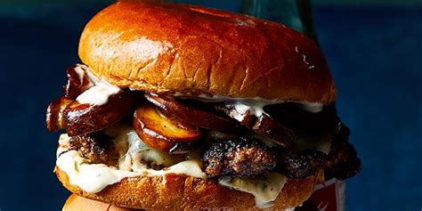 Mushroom Swiss Smashburgers With Truffle Sauce Recipe