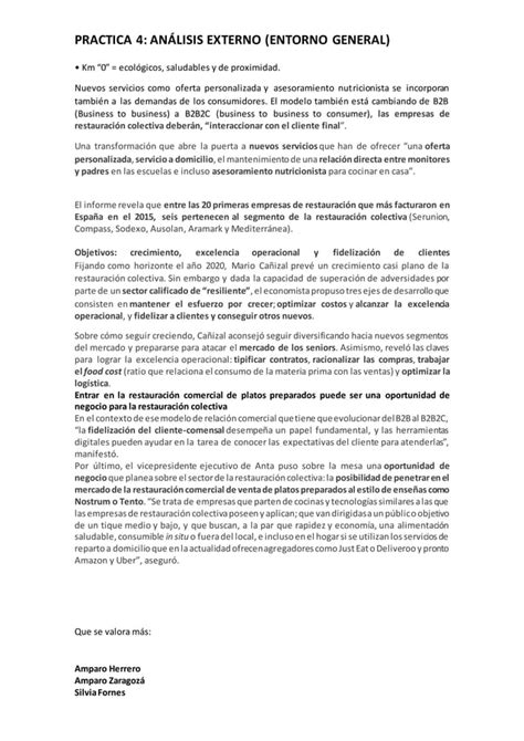 Practica 4 Analisis Externo Entorno General Pestel Pdf