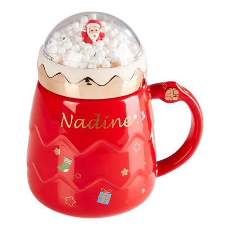 Tasse De Noël Boule De Neige Avec Nom à Commander En Ligne Maison