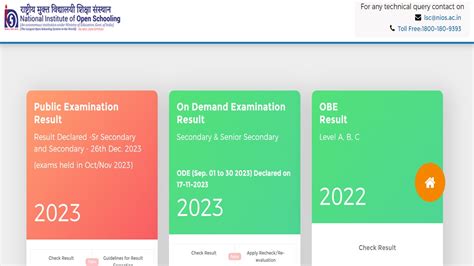 Nios Class Result Out Get October Session Result Link Here