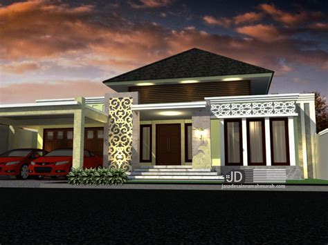 Desain Rumah Bali Tropis Modern Lantai Bapak Erwin Cilegon