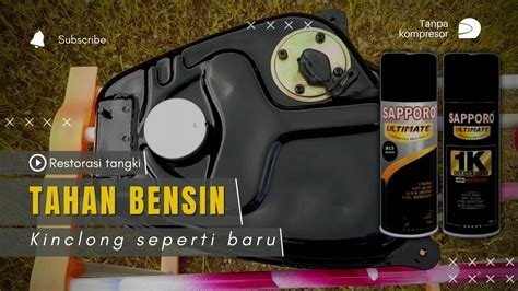 FULL RESTORASI TANGKI BENSIN SATRIA 2 TAK KEROPOS BOCOR YouTube