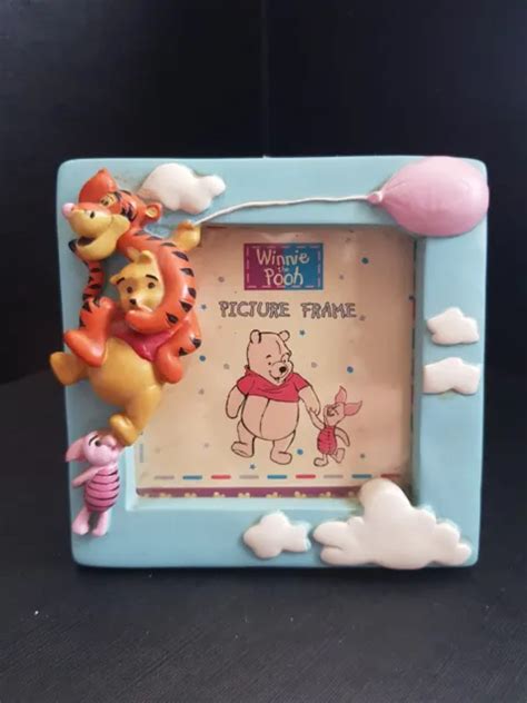 Disney Winnie The Pooh Tigger Piglet Hand Painted Small Picture Frame