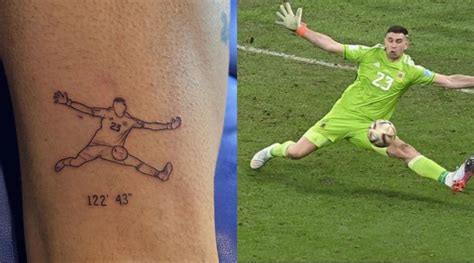 Argentinas Papu Gomez Gets Tattoo Of Emi Martínezs World Cup Final