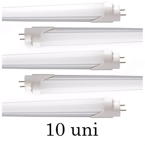 Kit 10 Lâmpada Led T8 Tubular 60cm 9w Branco Frio R 11499 Em