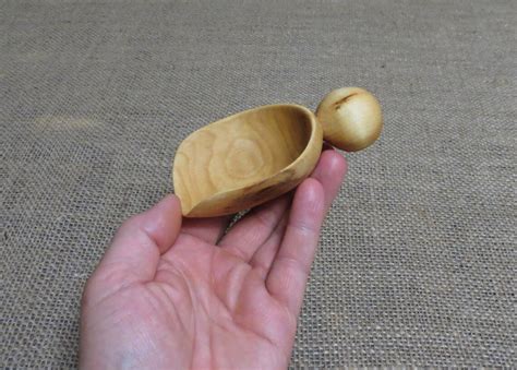 Set Of Wooden Scoops Spice Scoop Wooden Scoop Hand Carved Etsy