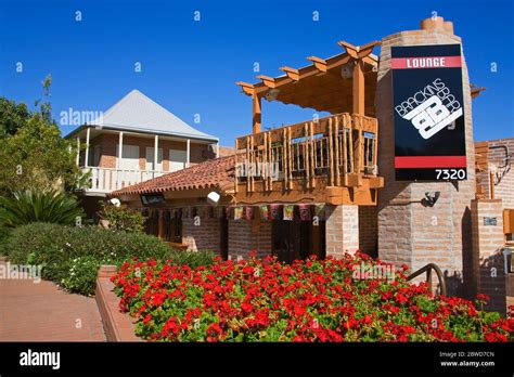 Civic Center Mall Old Town Scottsdale Phoenix Arizona Usa Stock