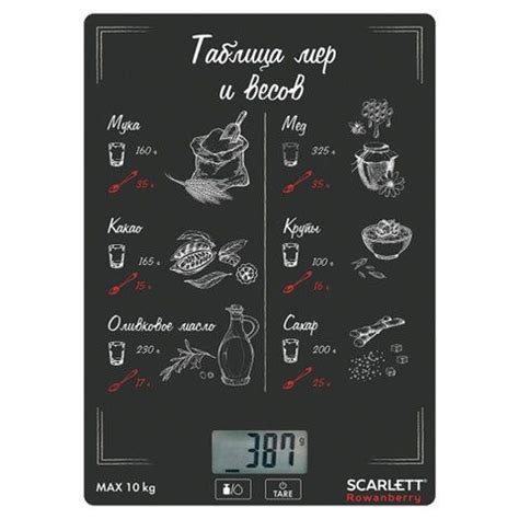 Весы кухонные SCARLETT SC-KS57P64, электронный дисплей, max вес 10 кг ...