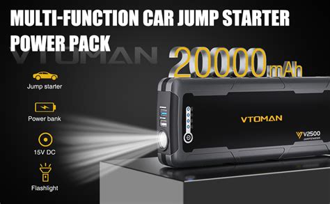 Vtoman A Car Battery Jump Starter Mah Portable V Jump