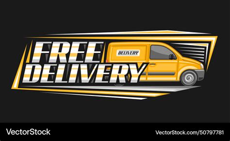 Logo for free delivery Royalty Free Vector Image