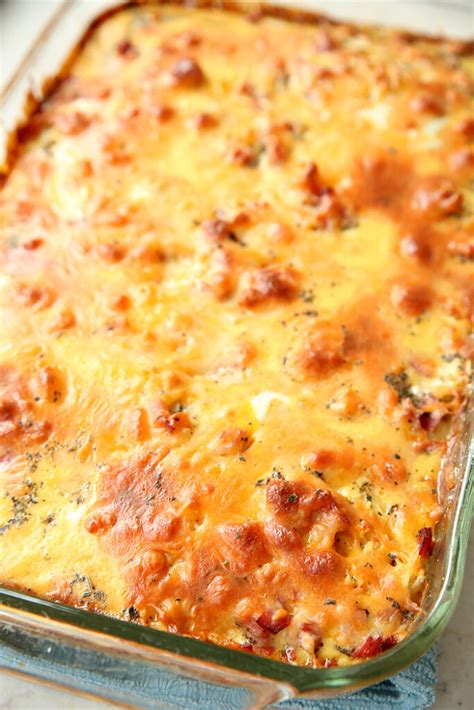 Cheesy Ham And Potato Breakfast Casserole Real Life Dinner