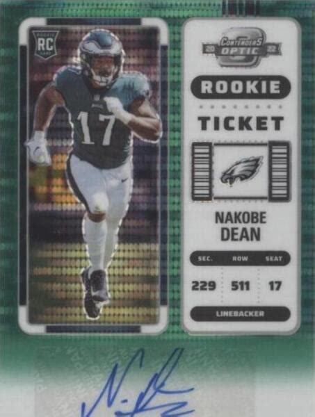 2022 Panini Contenders Optic Rookie Ticket Autographs Green Pulsar