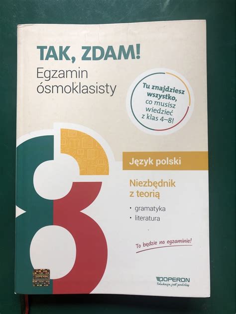 Tak zdam Egzamin ósmoklasisty niezbędnik Zagrodno Kup teraz na