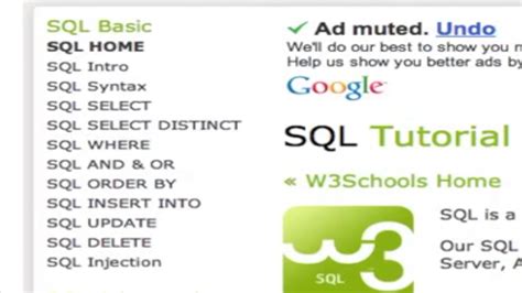 Sql 02 Introduce W3schools Youtube