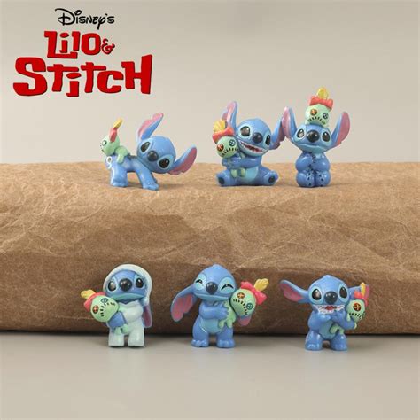 Pcs Lot Anime Cartoon Mini Lilo Stitch Pvc Action Figures Hand With