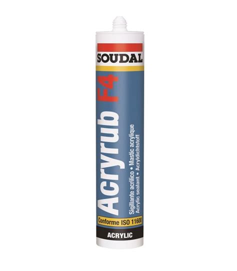 Soudal Acryrub F Sigillante Acrilico Bianco Verniciabile Ml Cod