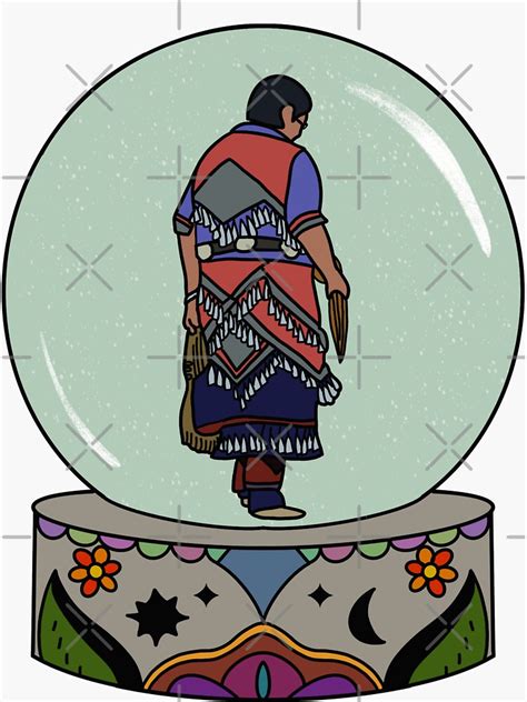 Jingle Dress Dancer Sticker By Niibidoon Redbubble